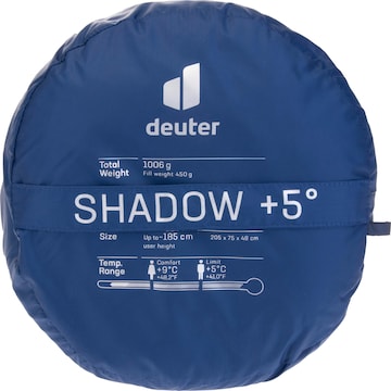 DEUTER Sleeping Bag 'Shadow + 5' in Blue