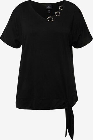 T-shirt Ulla Popken en noir : devant