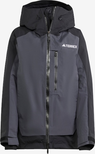 ADIDAS TERREX Udendørsjakke 'Xperior 2L Insulated Rain.Rdy' i grå / sort, Produktvisning