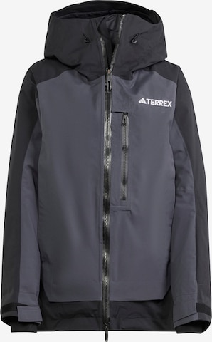 ADIDAS TERREX Kültéri kabátok 'Xperior 2L Insulated Rain.Rdy' - fekete: elől