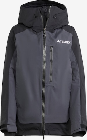 ADIDAS TERREX Μπουφάν πεζοπορίας 'Xperior 2L Insulated Rain.Rdy' σε μαύρο: μπροστά