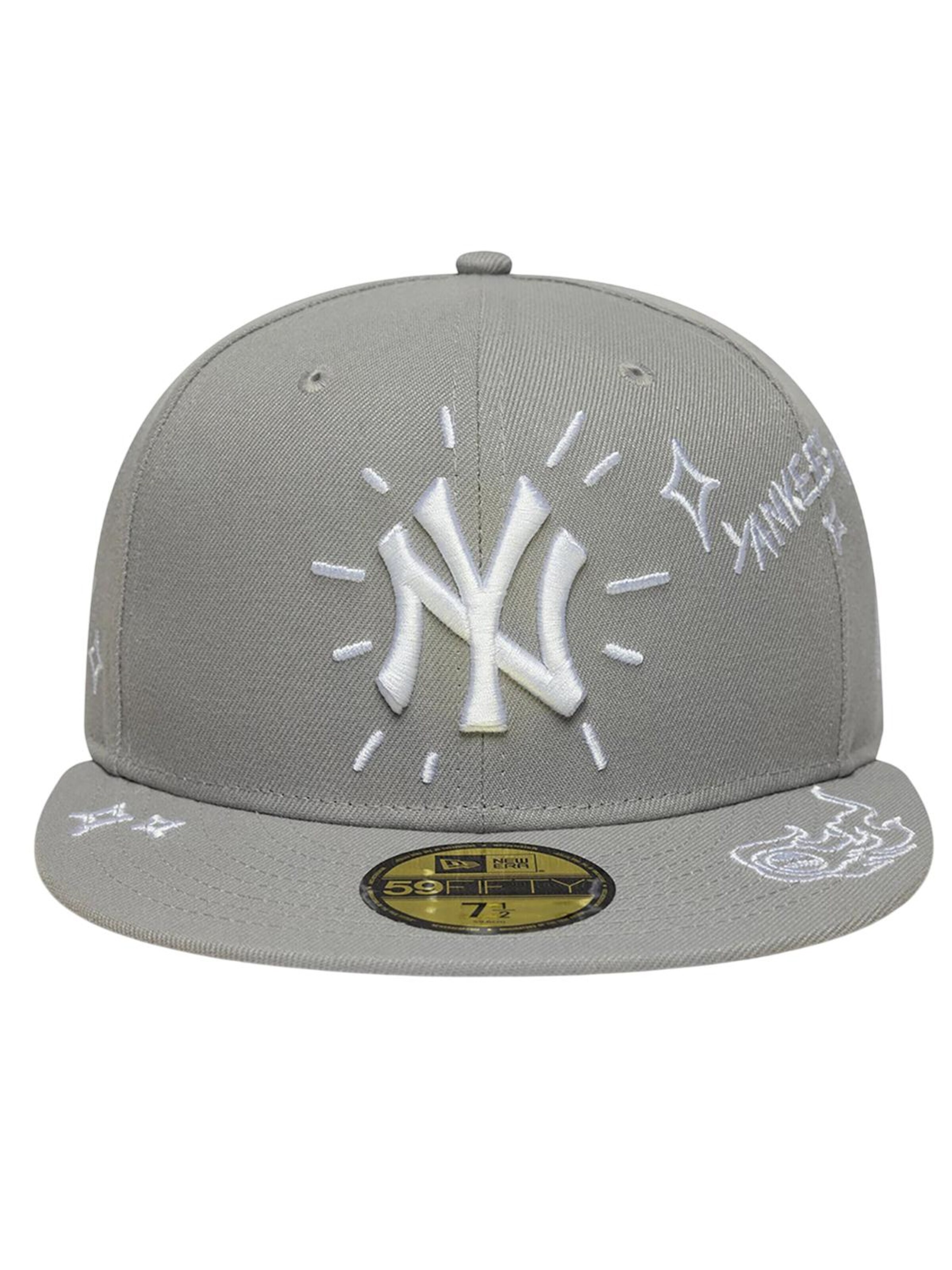 NEW ERA Cap '59FIFTY MLB New York Yankees Scribble'‌‌‌ in Grau