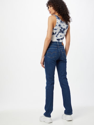 LEVI'S ® regular Jeans '724 High Rise Straight' i blå