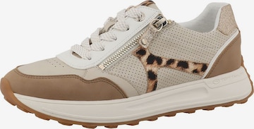 Baskets basses TOM TAILOR en beige : devant