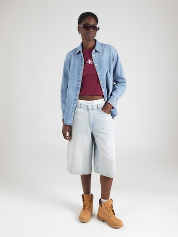 T-shirt Calvin Klein Jeans en violet