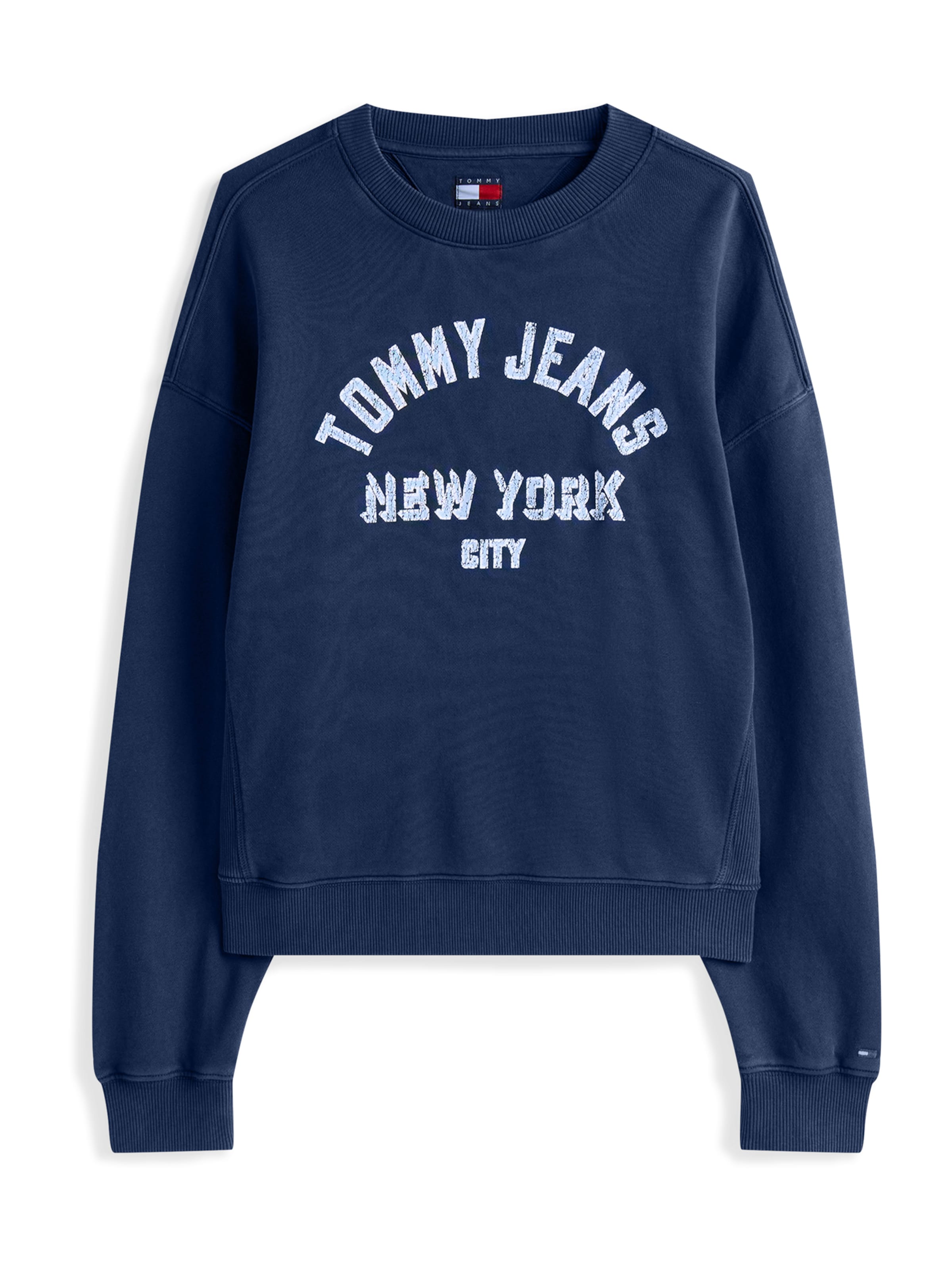 Sweat-shirt Tommy Jeans en bleu : devant