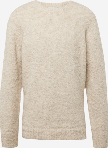 Pull-over TOPMAN en beige : devant