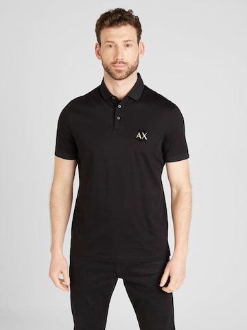 ARMANI EXCHANGE Poloshirt in Schwarz: predná strana