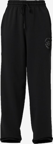 VAMOS CLO Панталон 'Cotton Flower' в черно: отпред