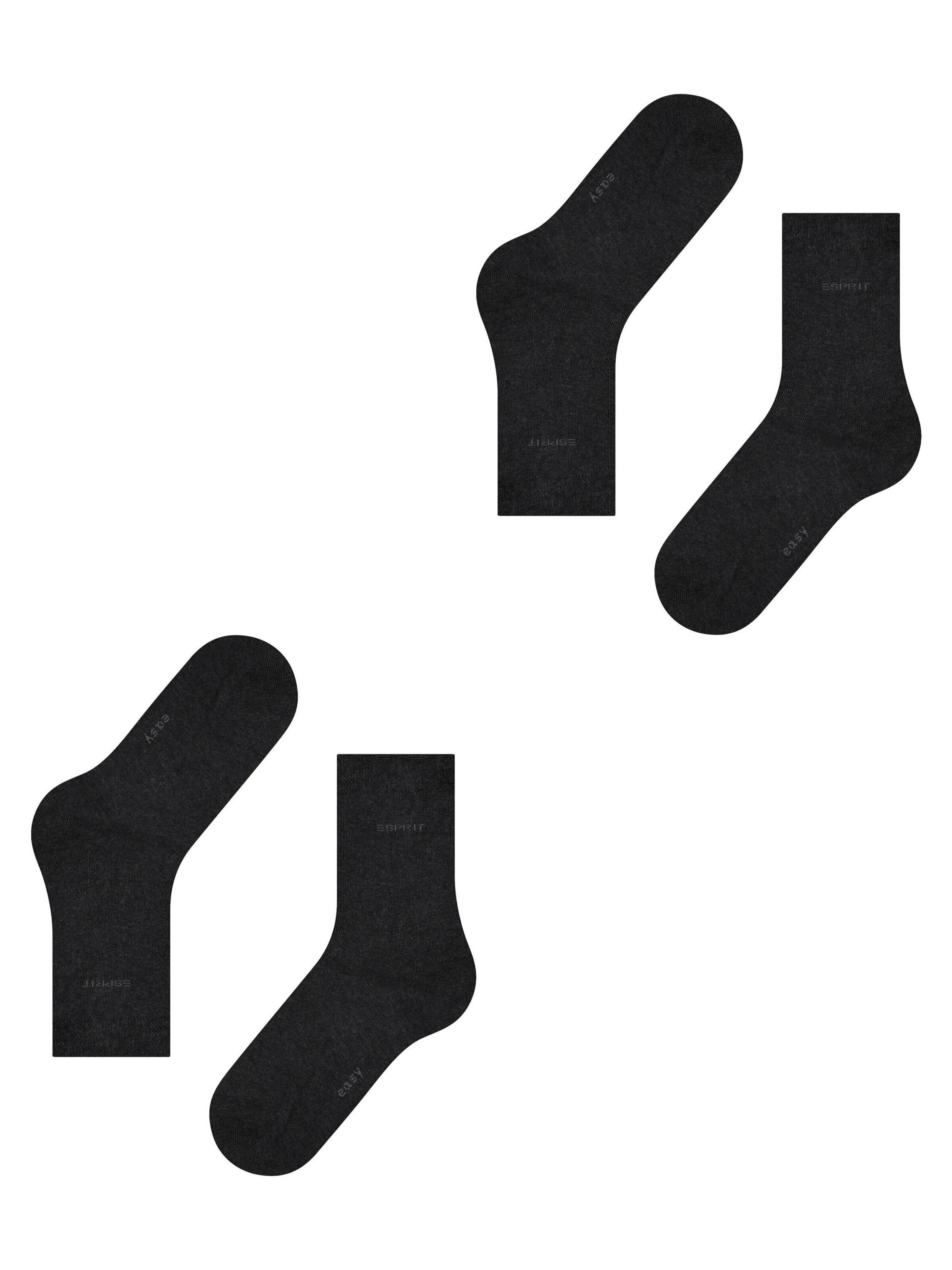 ESPRIT Socks 'Basic Easy 2-Pack' in Grey