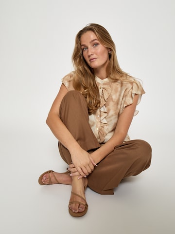 Haut ' PCHallie Shirt ' Peppercorn en beige