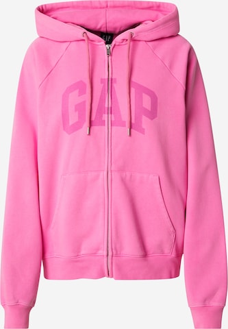 GAP Sweatjacke in Pink: Vorderseite