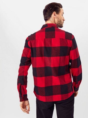 Only & Sons - Regular Fit Camisa 'Milo' em vermelho