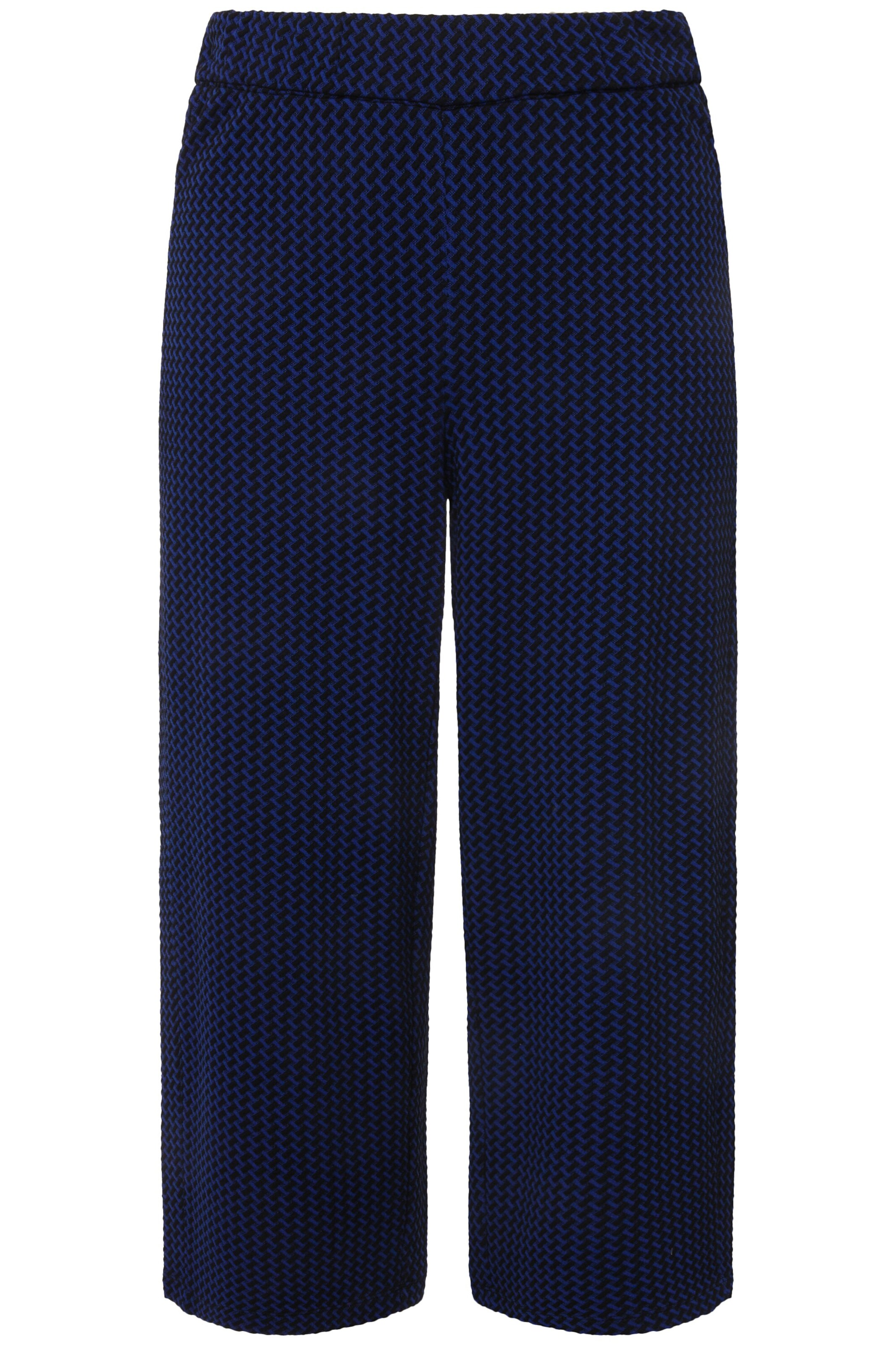 Ulla Popken Wide leg Pants 'Sienna' in Blue: front