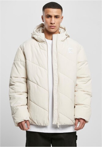 Karl Kani Winter Jacket in Beige: front
