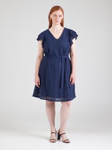 Vero Moda Curve - Vestido 'VMCHoney' en azul: frente