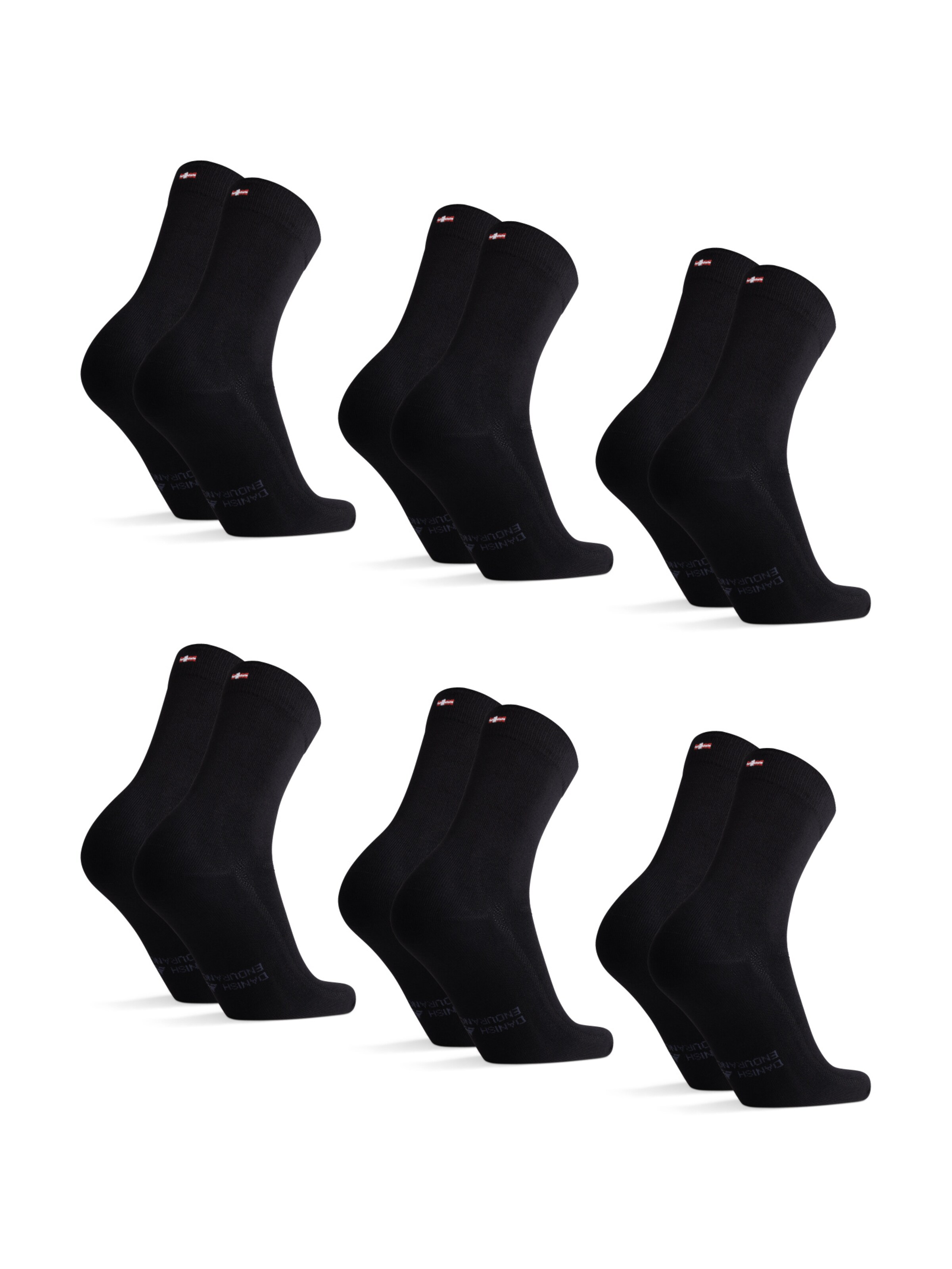 DANISH ENDURANCE Socken 'Bamboo Crew' in Schwarz