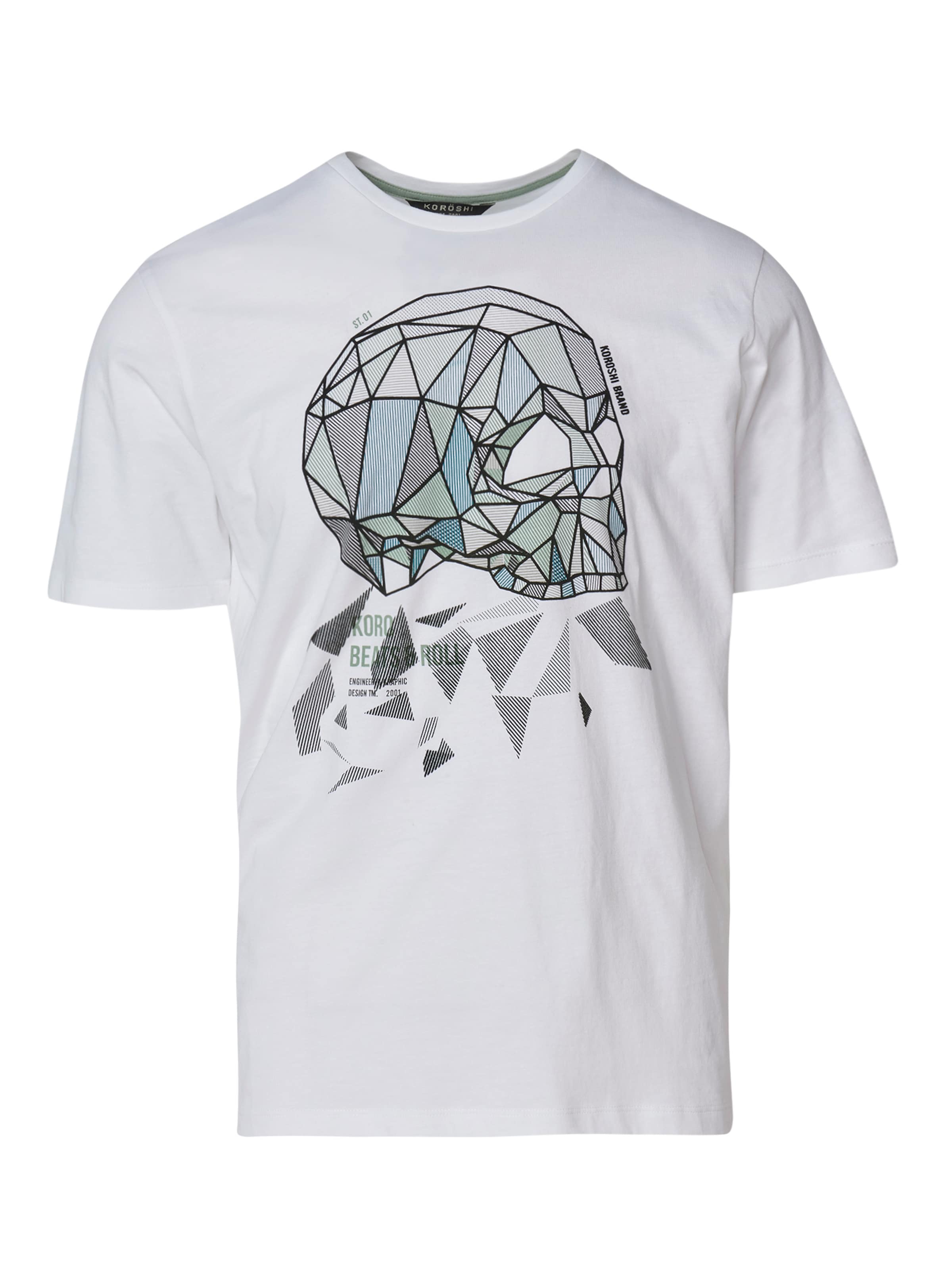 T-Shirt KOROSHI en blanc : devant