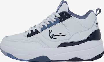 Karl Kani High-Top Sneakers in White: front