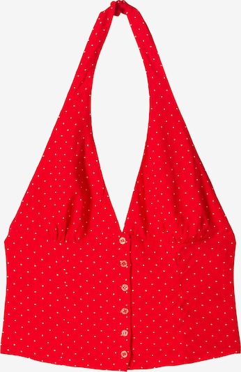 Bershka Toppi koossa S värissä punainen / valkoinen, Tuotenäkymä