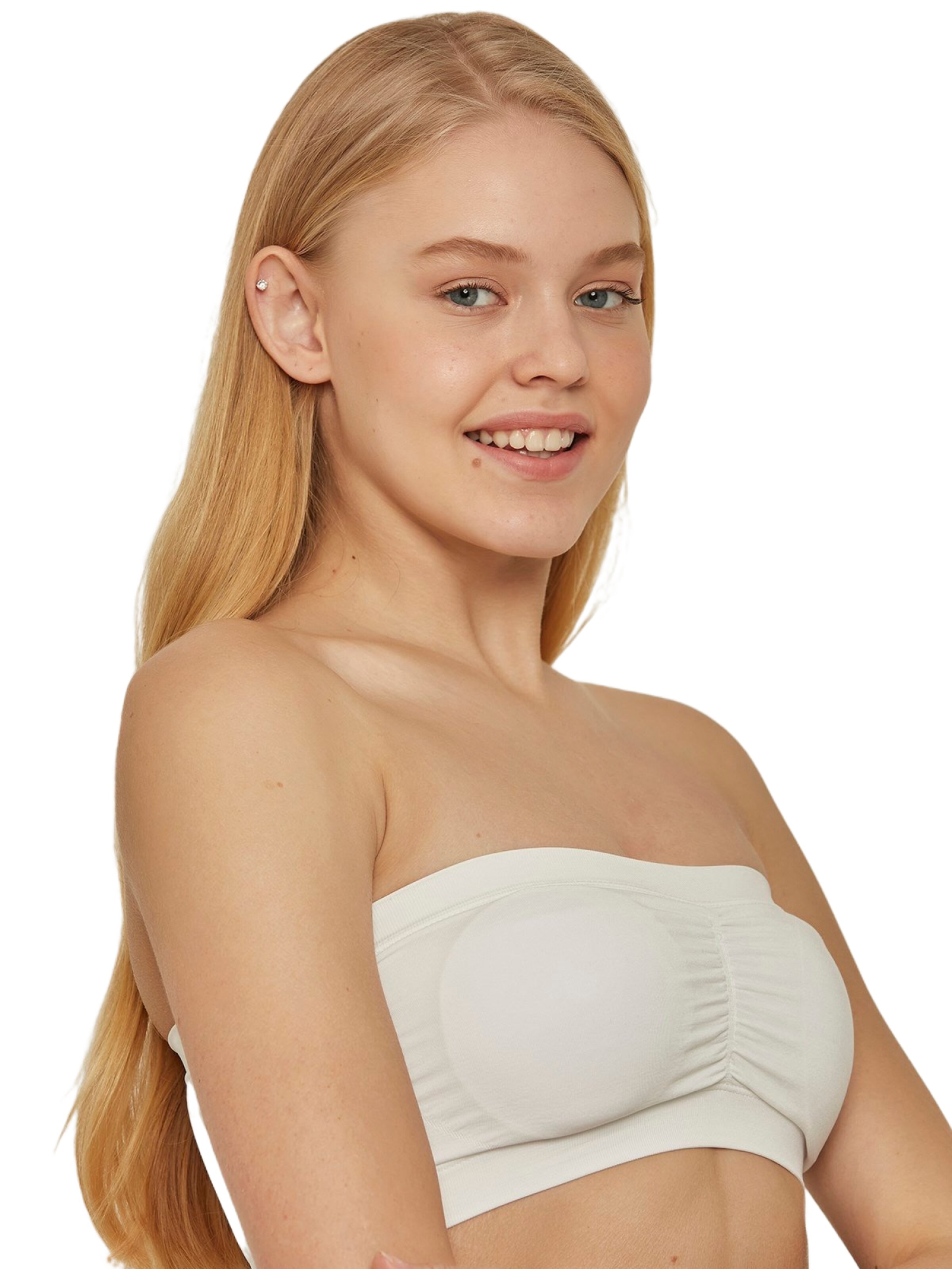 C&City Bandeau Bra in White