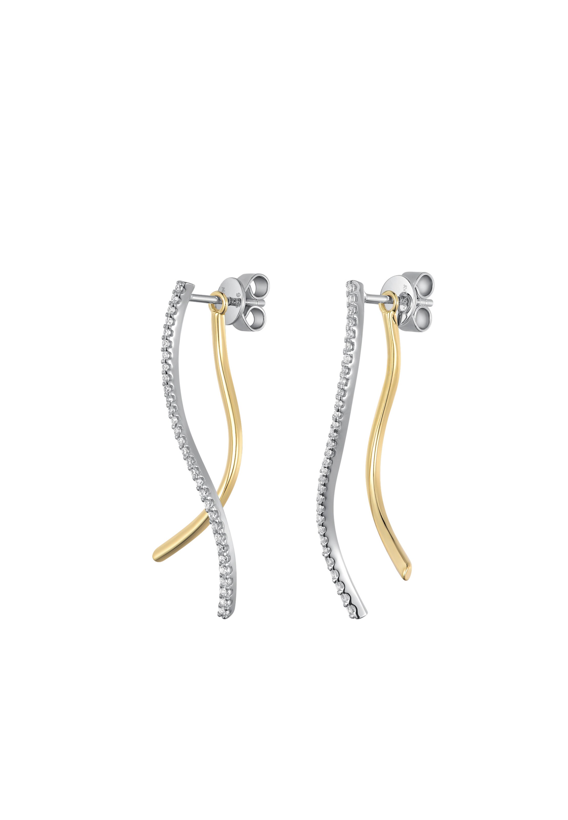 Nana Kay Earrings 'Natural Flow' in Silver: front