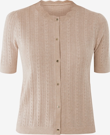 Geacă tricotată 'Fancy' de la MEXX pe bej: față