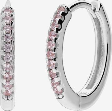 Boucles d'oreilles Lucardi en argent : devant