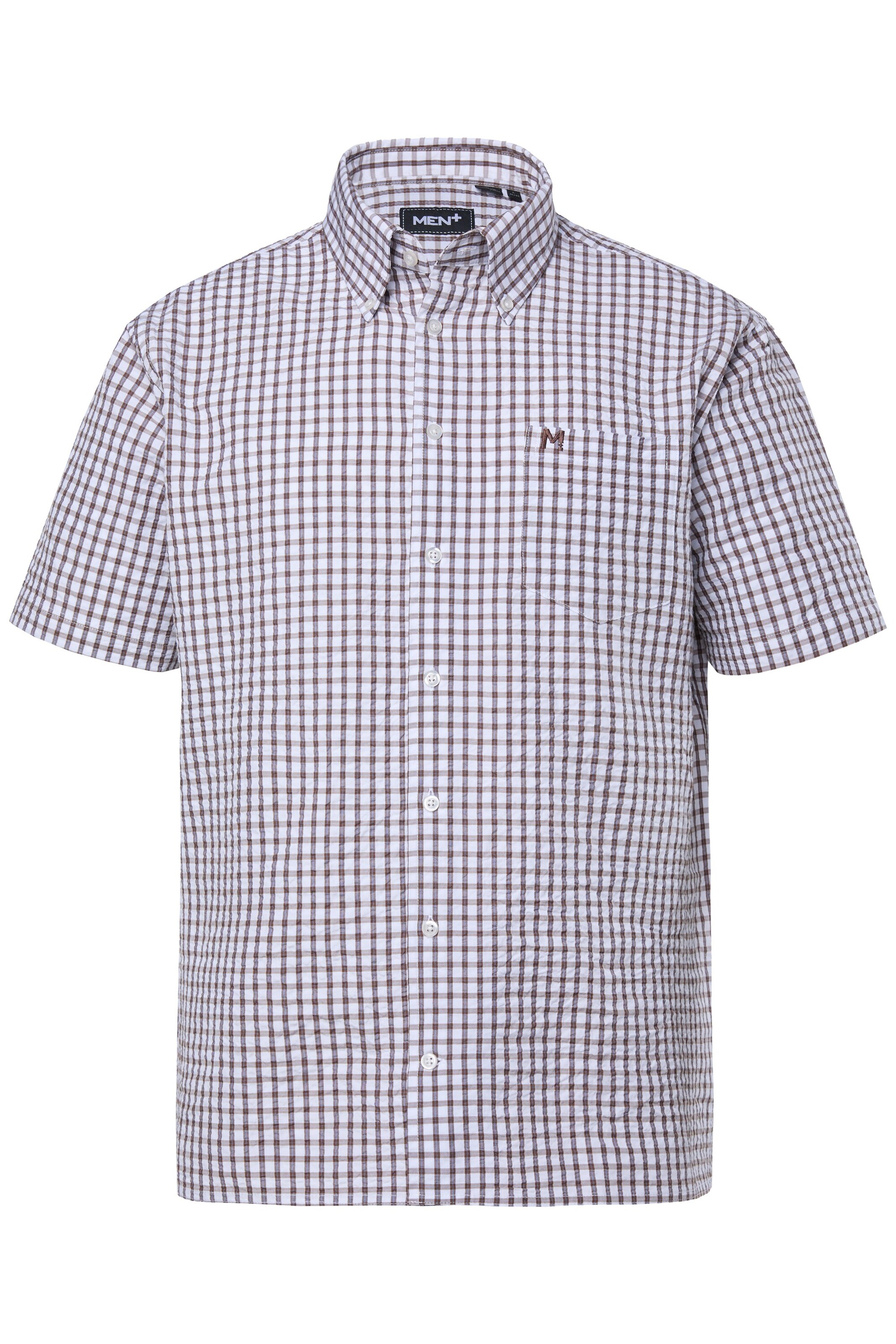Men Plus Regular fit Overhemd in Blauw: voorkant