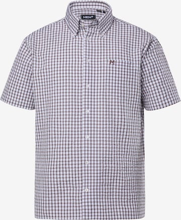 Men Plus Regular fit Overhemd in Blauw: voorkant