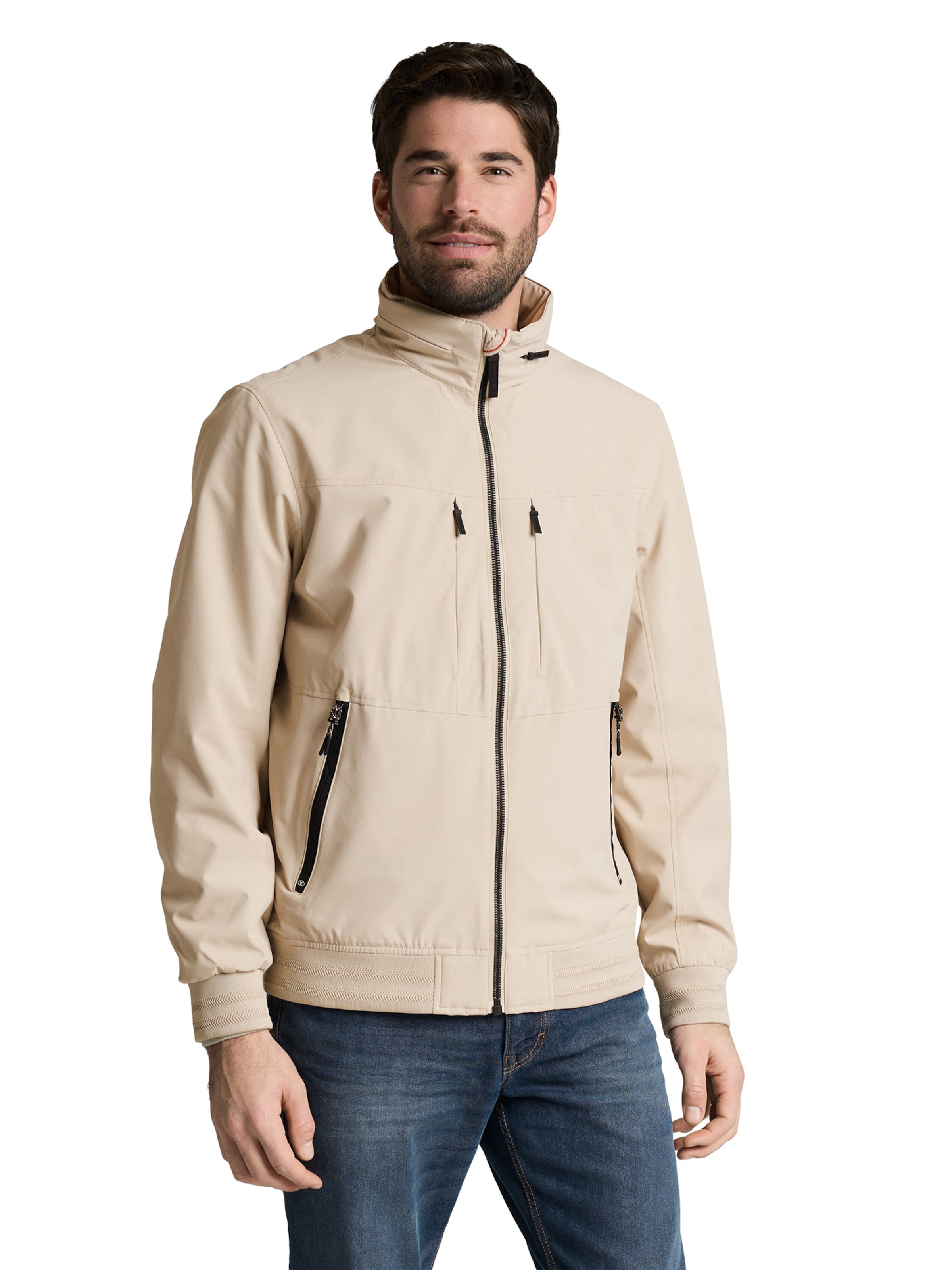 Veste mi-saison TOM TAILOR en beige : devant