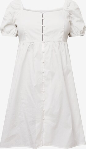 GLAMOROUS CURVE Shirt dress in White: front