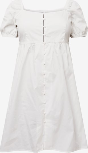 GLAMOROUS CURVE Skjortklänning i vit, Produktvy