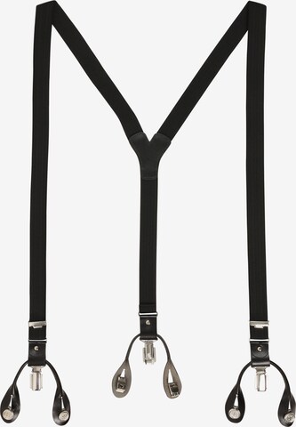 LLOYD Suspenders in Black: front