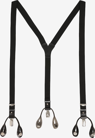 LLOYD Suspenders in Black: front