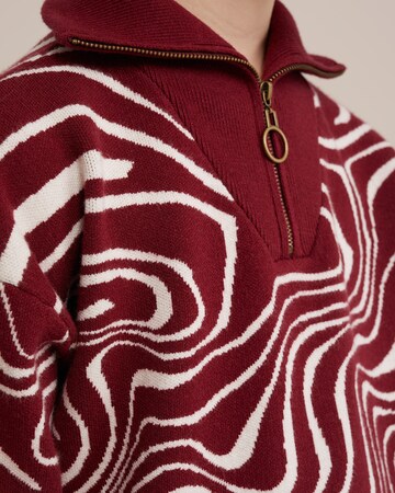 Pull-over WE Fashion en rouge