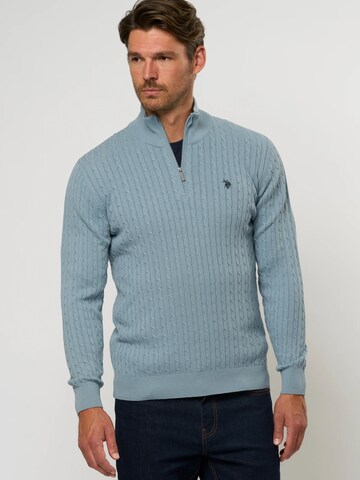 U.S. POLO ASSN. Pullover 'Romeo' in Blau: Vorderseite