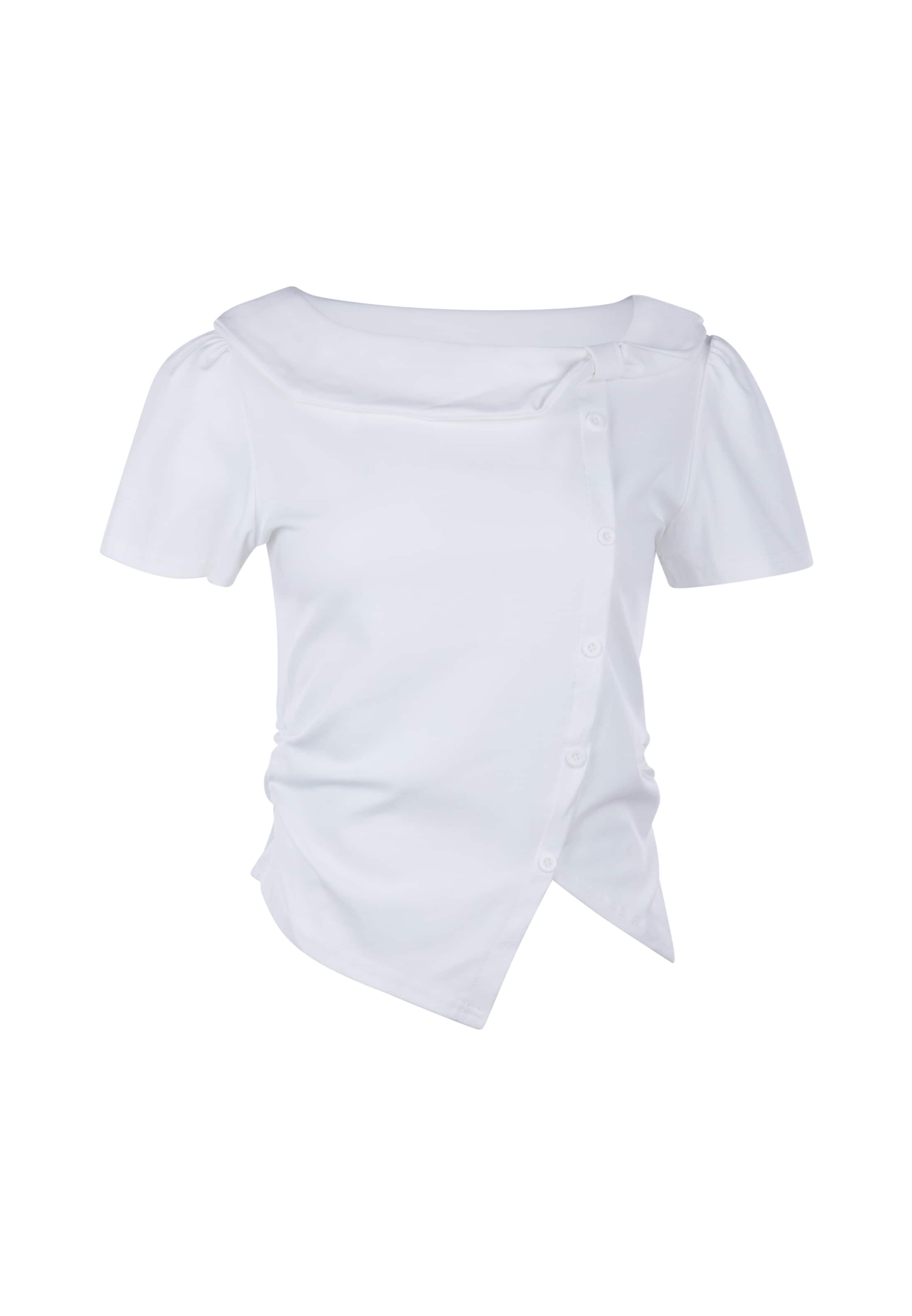 usha BLACK LABEL Blouse in Wit: voorkant