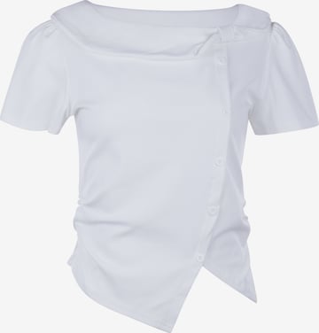 Chemisier usha BLACK LABEL en blanc : devant