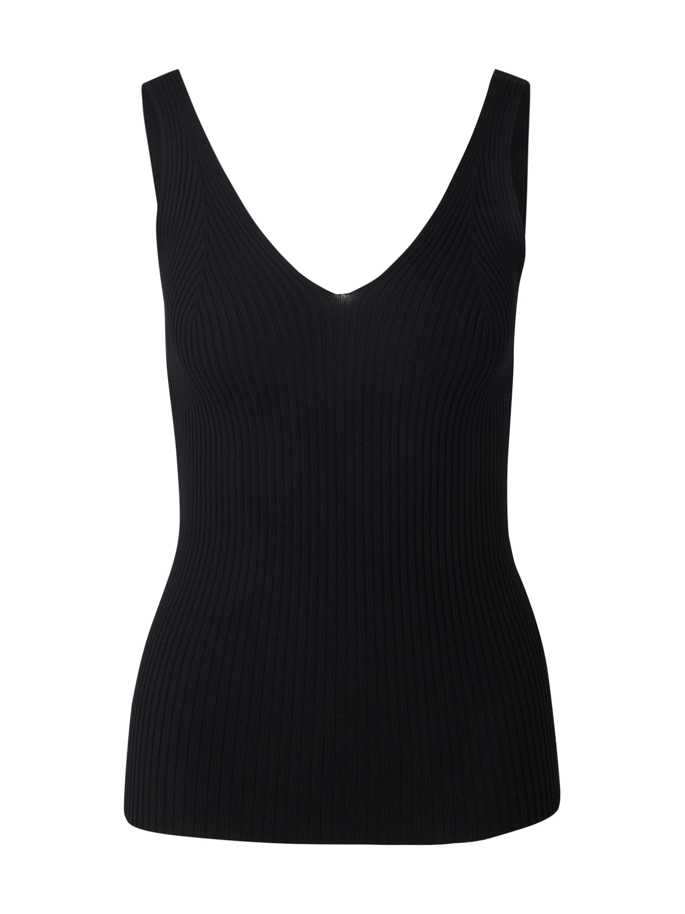 NÜMPH Πλεκτό τοπ 'CERYS' σε μαύρο: μπροστά