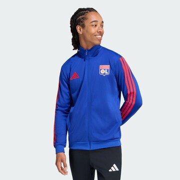 Giacca per l'allenamento 'Olympique Lyon DNA' di ADIDAS PERFORMANCE in blu: frontale