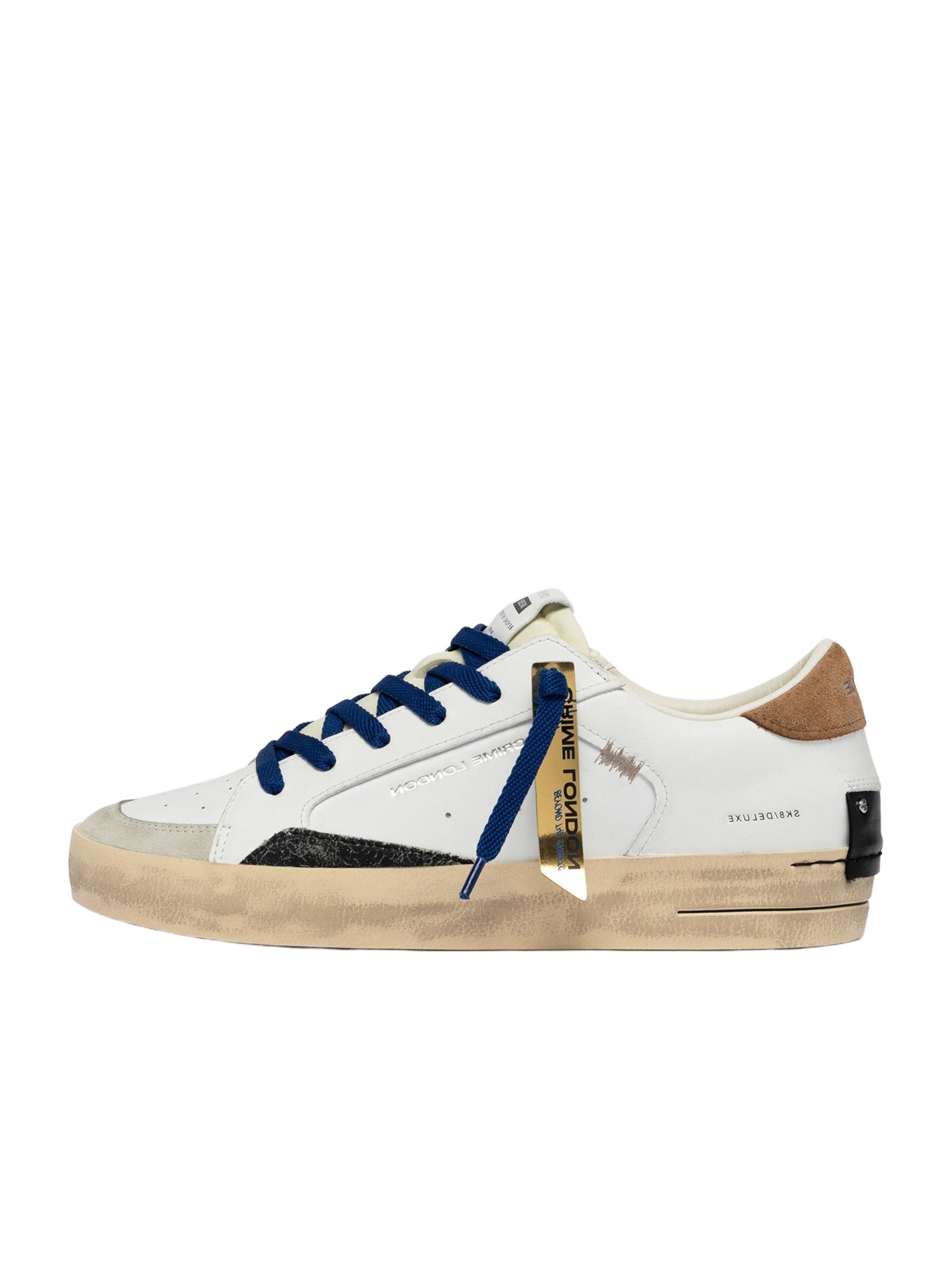 Crime London Sneakers laag in Wit: voorkant