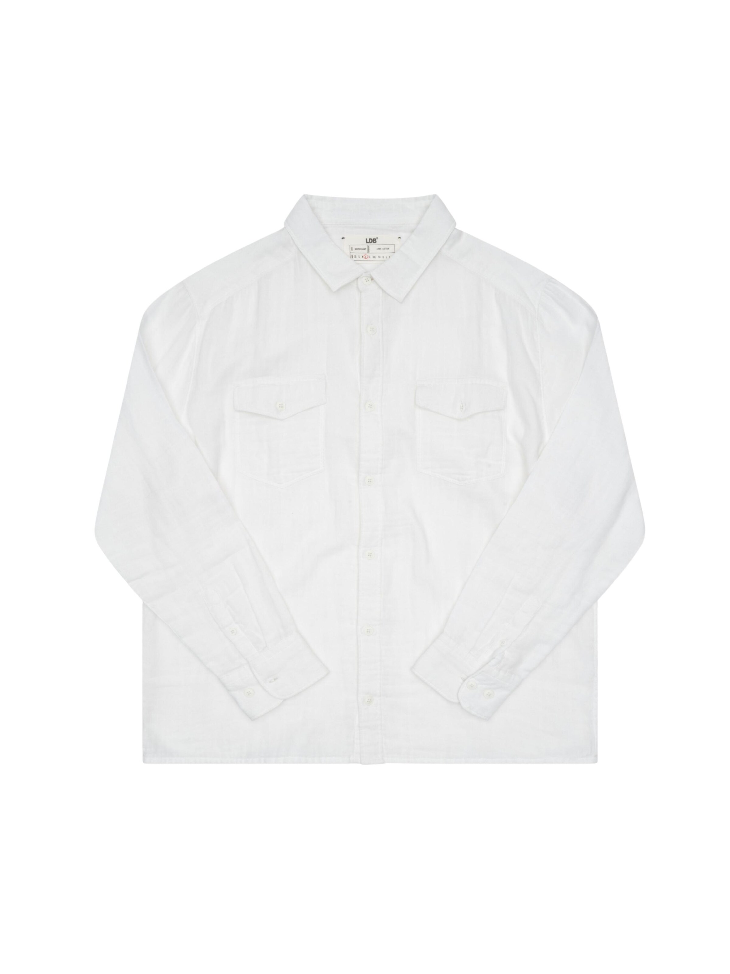 Chemise LDB en blanc : devant