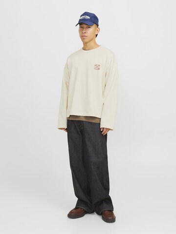 JACK & JONES Sweatshirt i hvid
