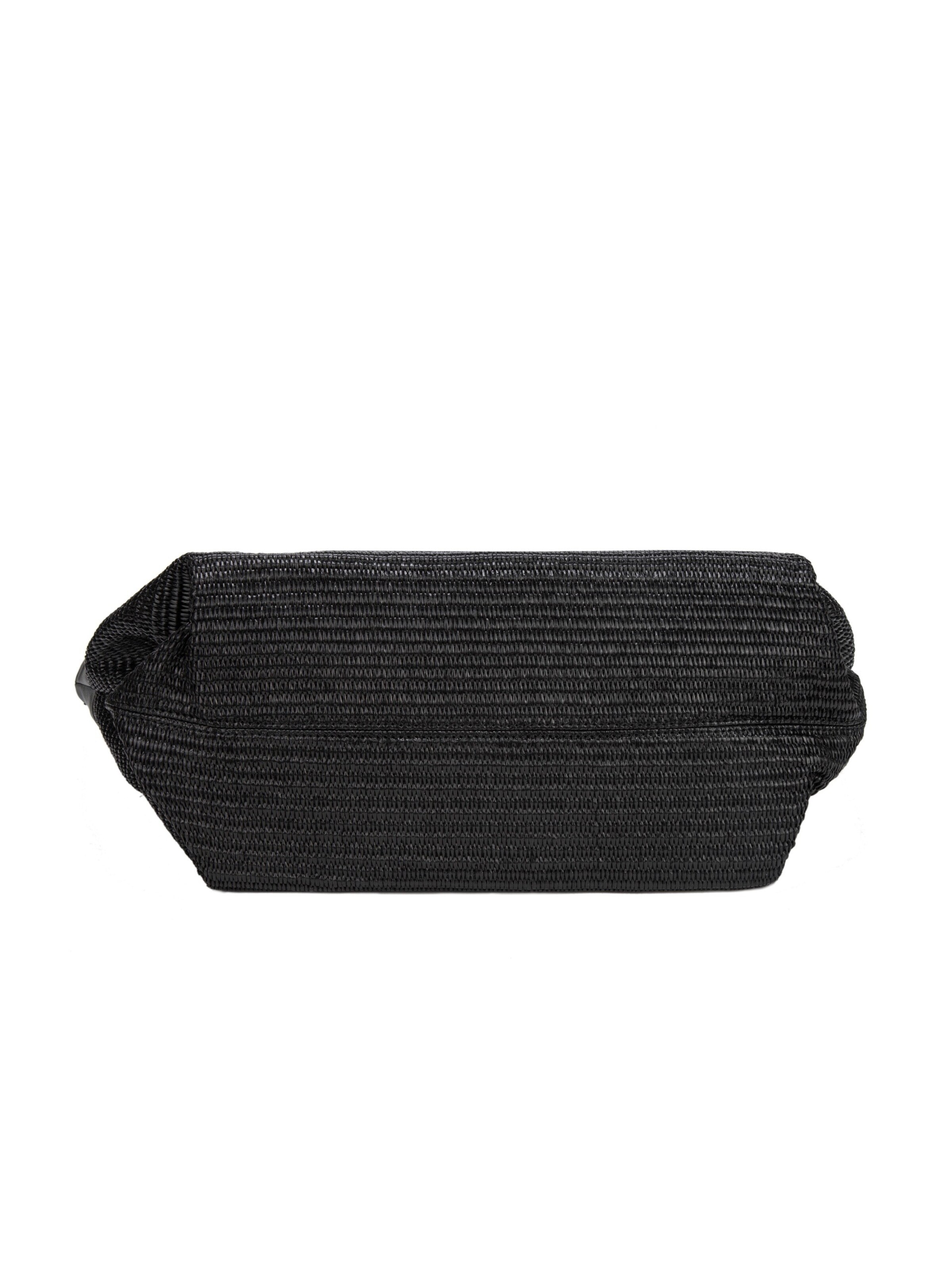 Borsa a spalla 'Borsa Shopper David Jones Bicolore Ecopelle e Tessuto Intrecciato' di David Jones in nero