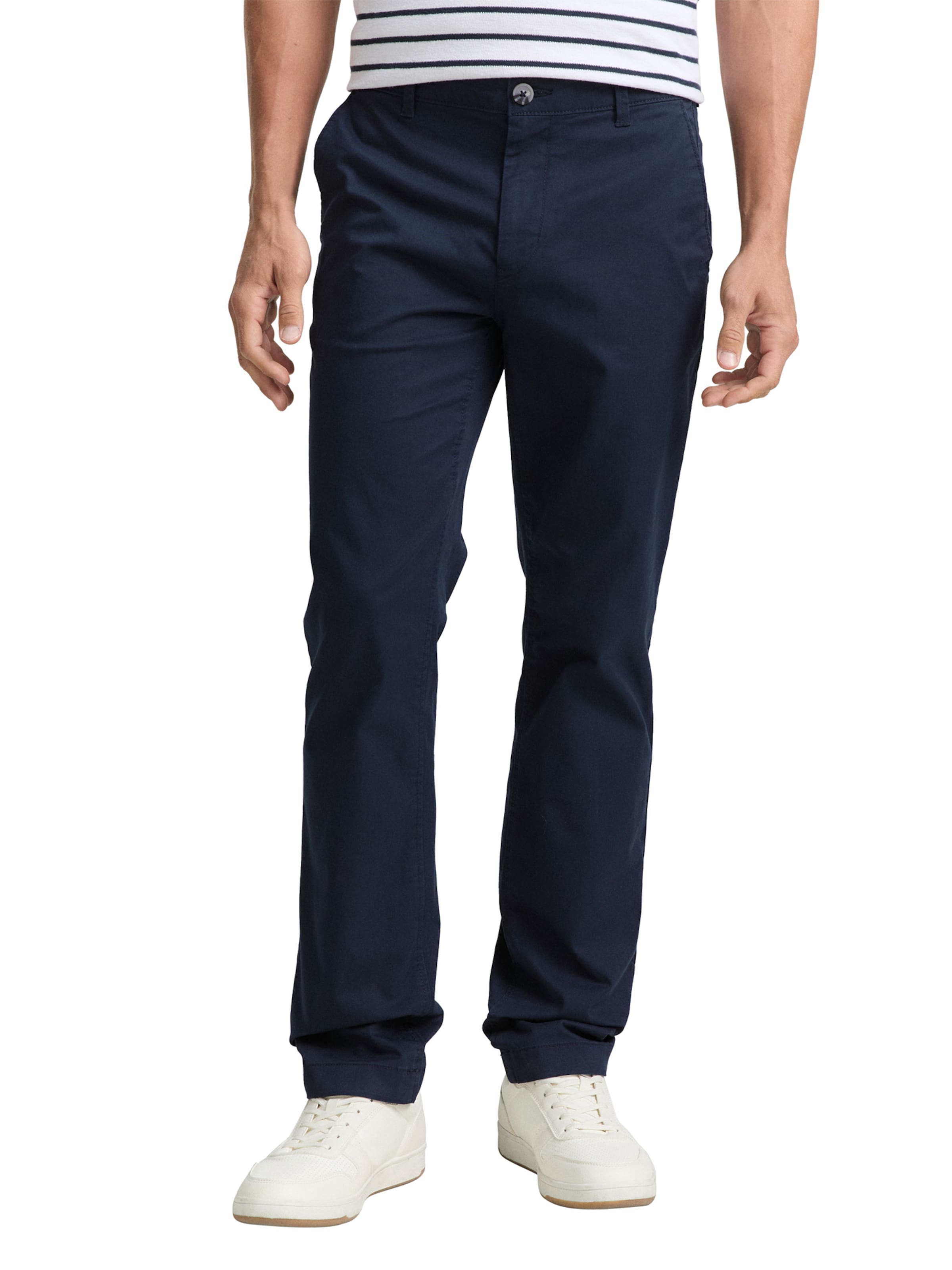 TOM TAILOR - regular Pantalón chino en azul: frente