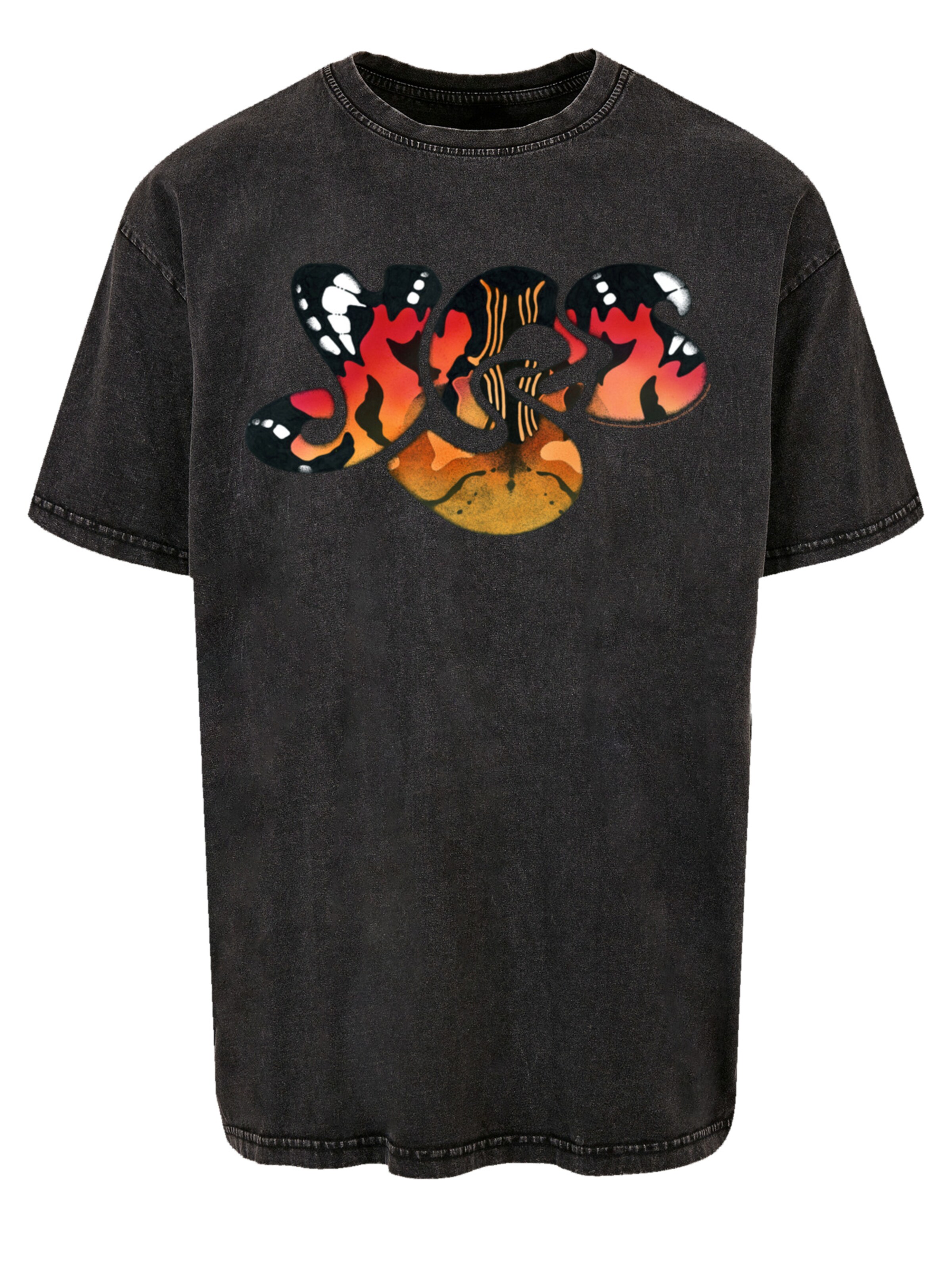 F4NT4STIC T-Shirt 'Yes Ra Logo' in Schwarz: Vorderseite