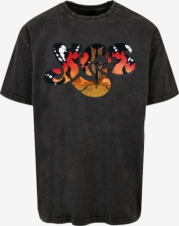 F4NT4STIC T-Shirt 'Yes Ra Logo' in Schwarz: Vorderseite