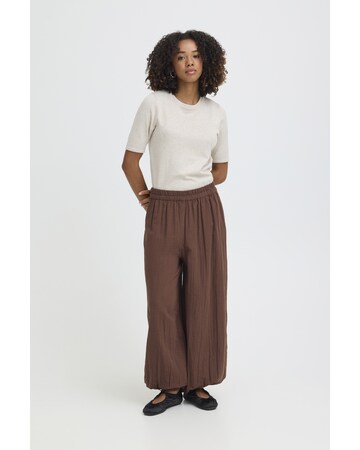 Regular Pantalon 'IHCALLIE' ICHI en marron