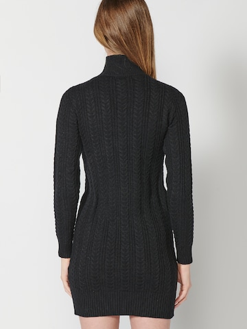 KOROSHI Knitted dress in Black